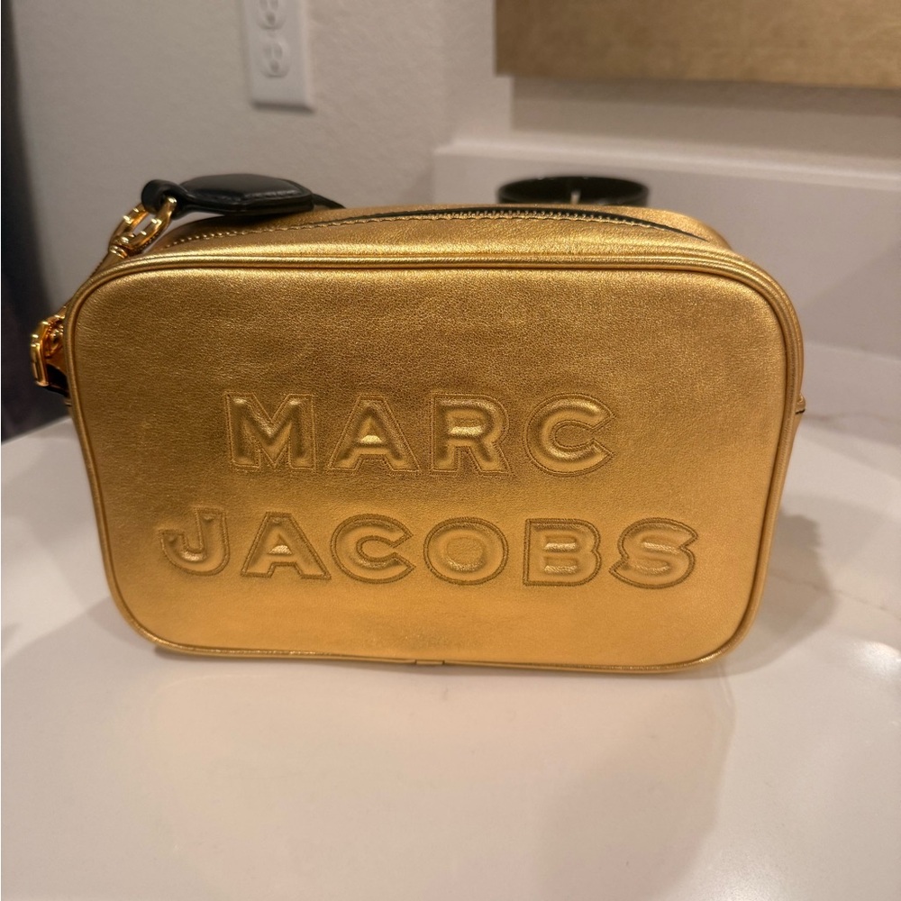 Marc Jacobs Metallic Gold Crossbody Bag